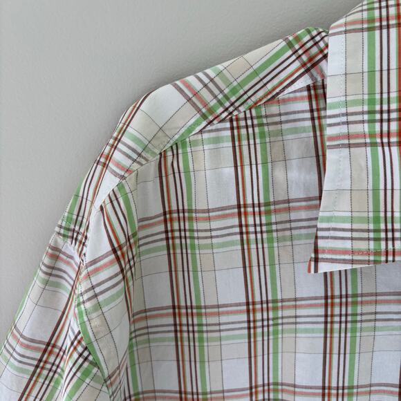 Ecko Unltd Y2K Green Plaid Classic Material Button Up Shirt Hip Hop Skater 2XL - Picture 7 of 8